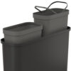 SmartStore Collect Slim 46 L sorteerimiskomplekt, must
