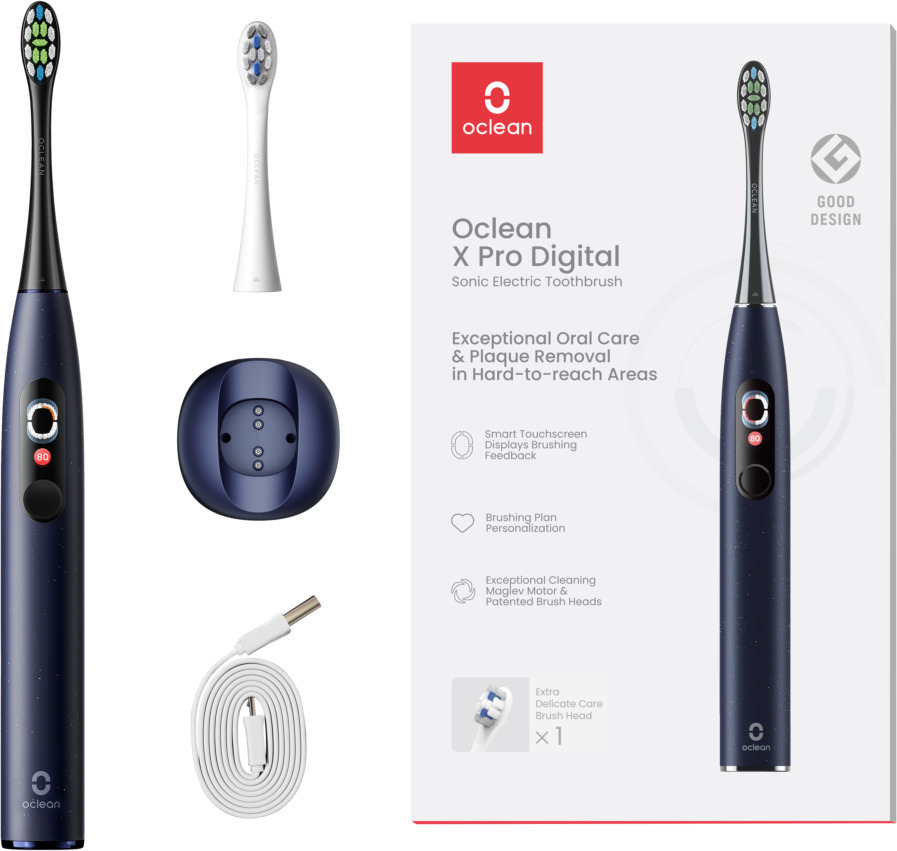 Oclean X Pro Digital elektriline hambahari, tumesinine