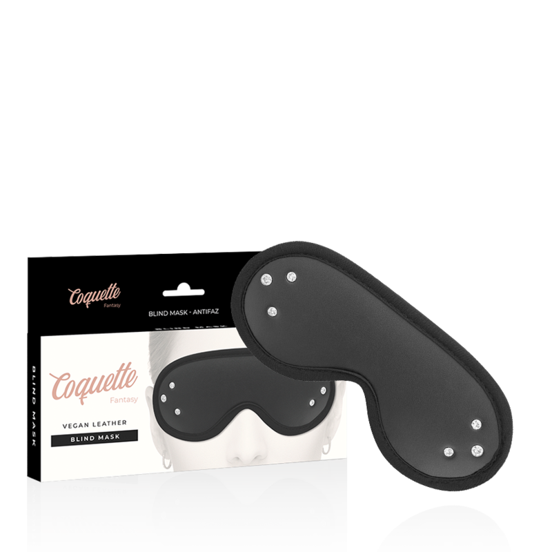 FANTASY VEGAN LEATHER BLIND MASK WITH NEOPRENE LINING
