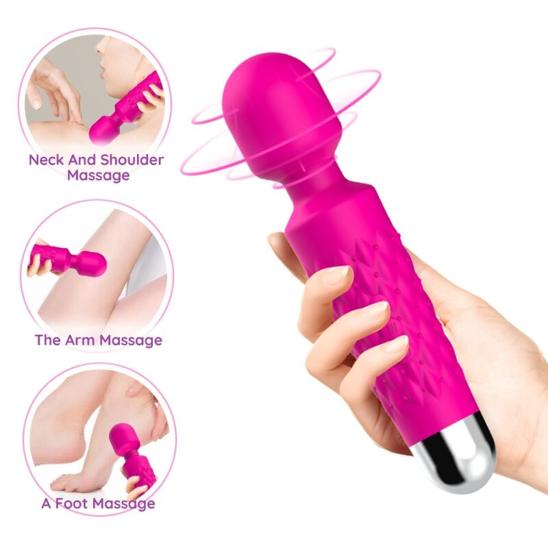POSTMAN MASSAGER & VIBRATOR SUPER FLEXIBLE HEAD FUCHSIA