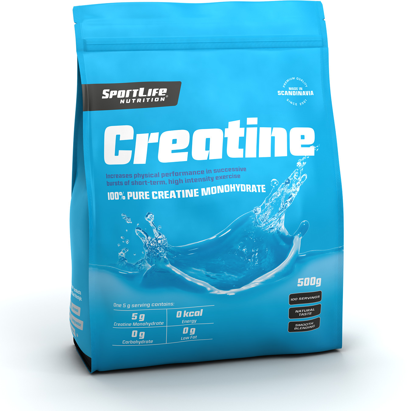SportLife kreatiin kreatiinipulber, 500 g