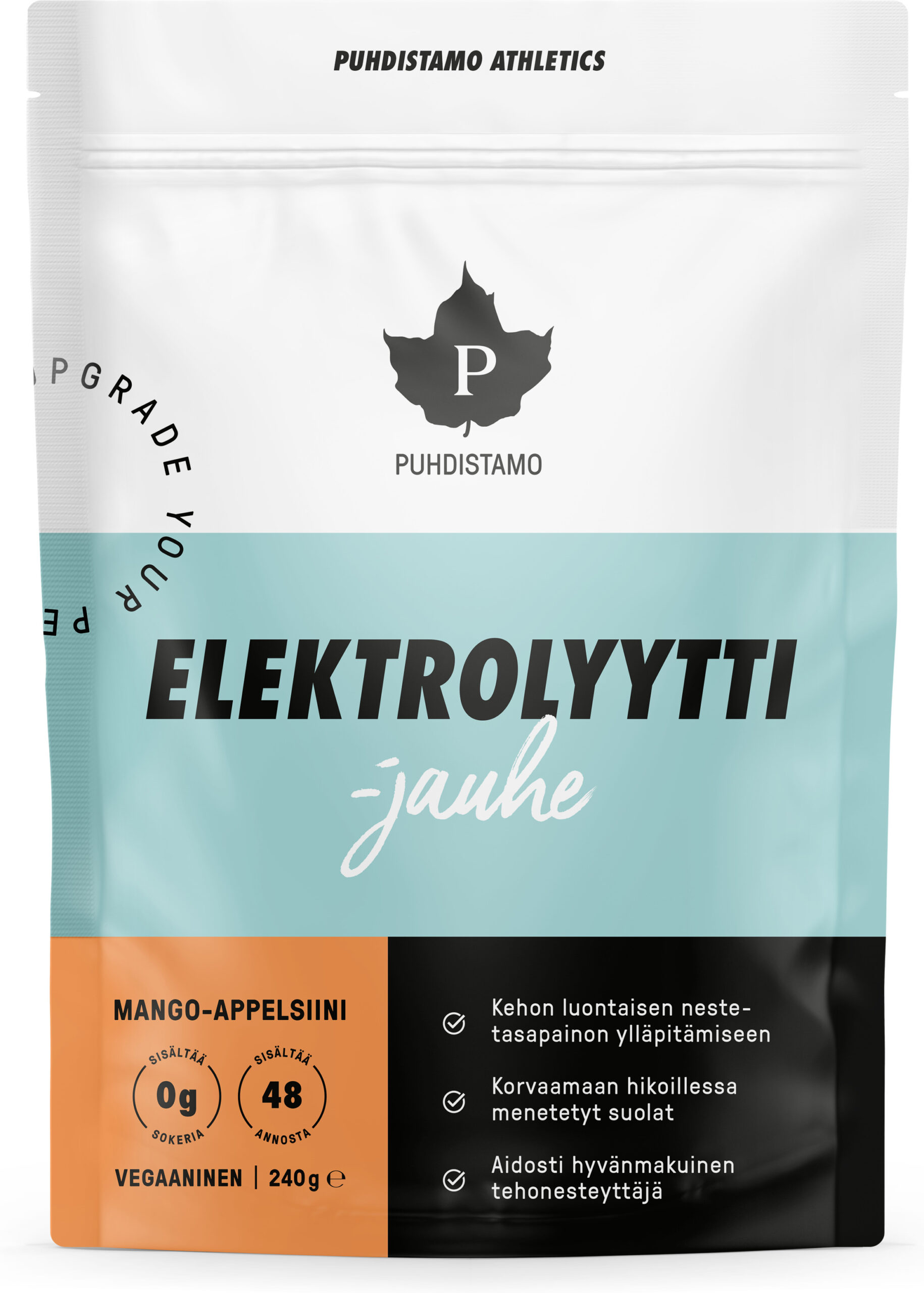 Puhdistamo Athletics elektrolüüdipulber mango-apelsin, 240 g