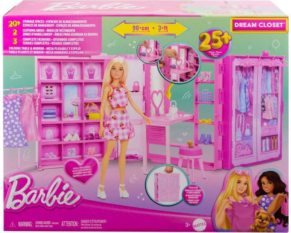 Barbie Fashion Fun – Unistuste riidekapp ja nukk