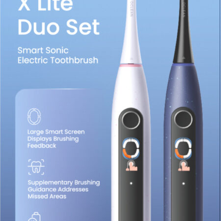 Oclean X Lite Smart Sonic Duo komplekt elektriline hambahari, hall ja sinine - Image 2
