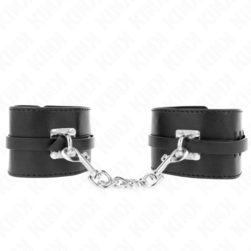 DELUXE LOCKING WRIST RESTRAINTS BLACK ADJUSTABLE 14.5-21 CM X 6 CM