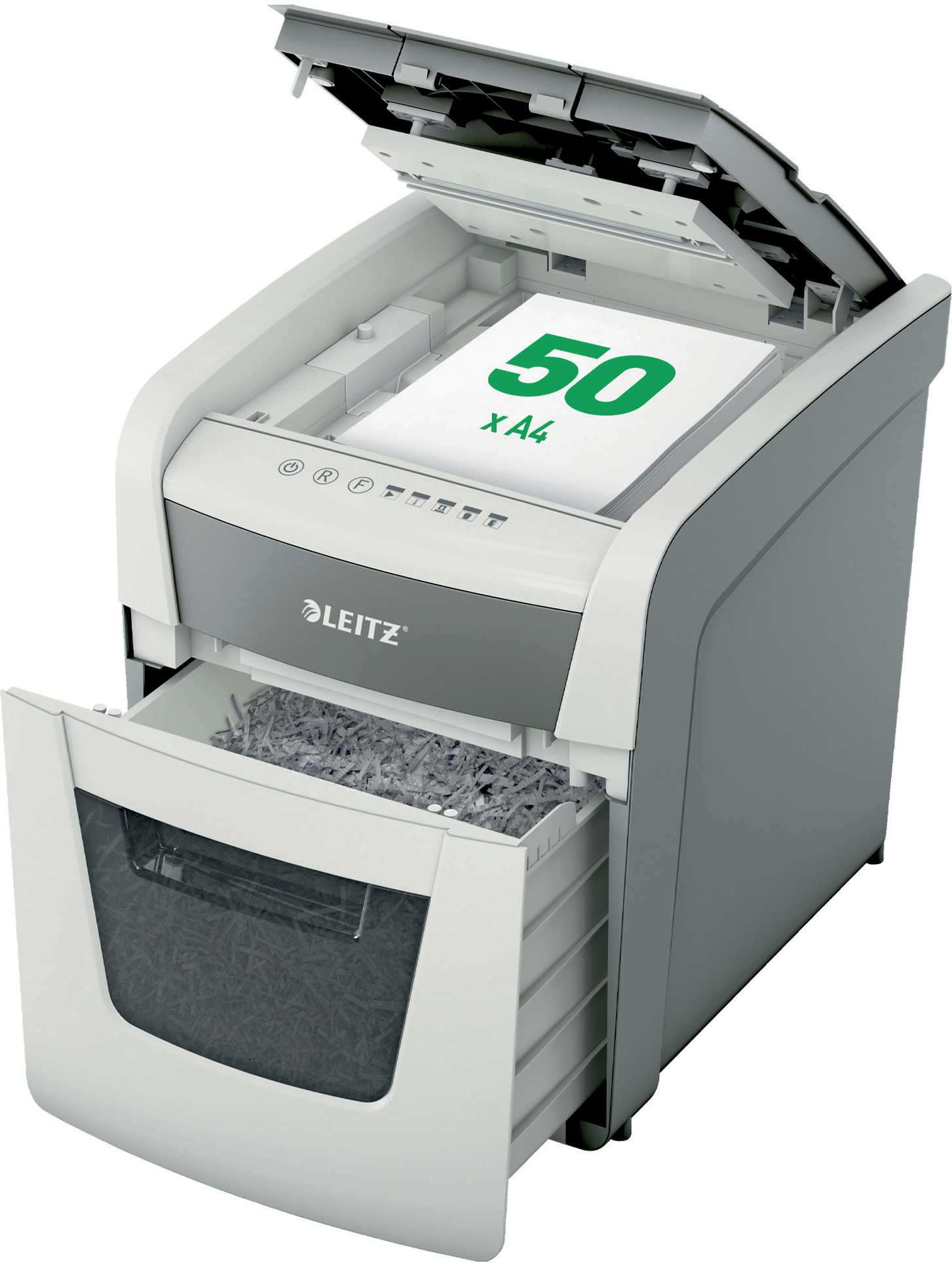 Leitz IQ Autofeed Small Office 50X automaatne paberipurustaja P4