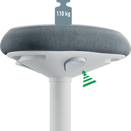 Leitz Ergo aktiivtool istumiseks, helehall - Image 5