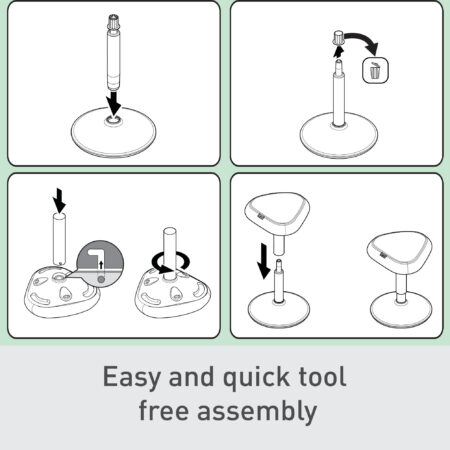 Leitz Ergo aktiivtool istumiseks, helehall - Image 2