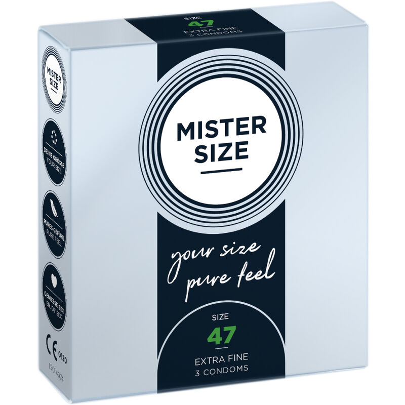 CONDOMS SIZE XS 47 MM (3 UNITS)