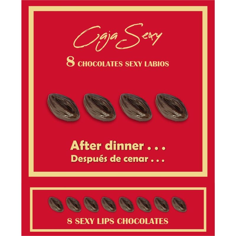 BOX OF 8 VAGINA-SHAPED CHOCOLATES