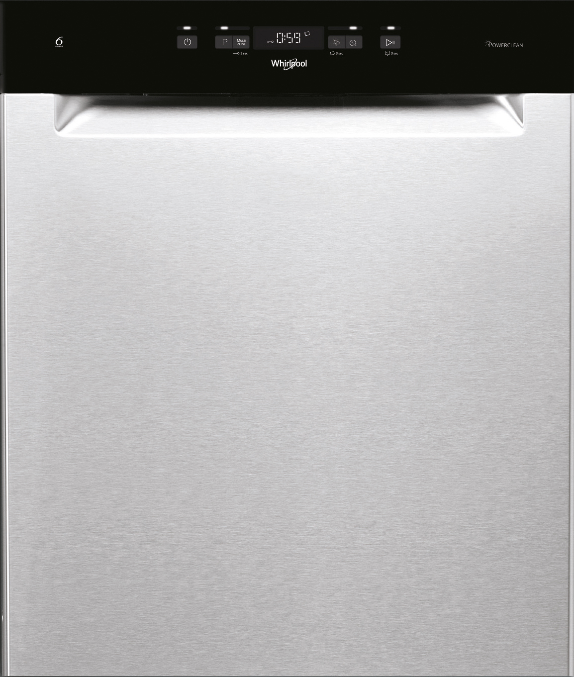 Whirlpool WUC 3C32 P X nõudepesumasin, teras