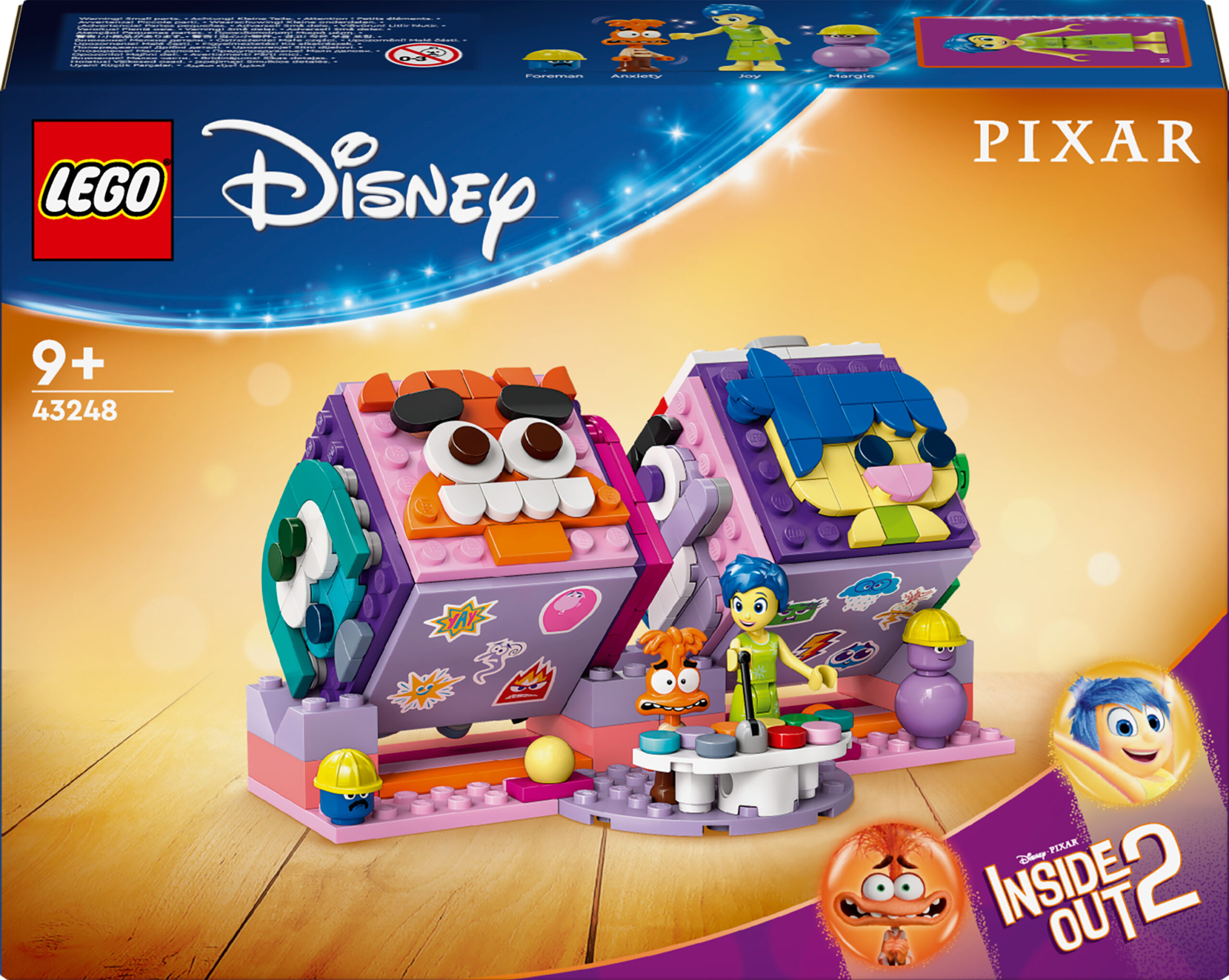 LEGO Disney Pixar 43248 – seestpoolt väljas 2 emotsioonikuubikut