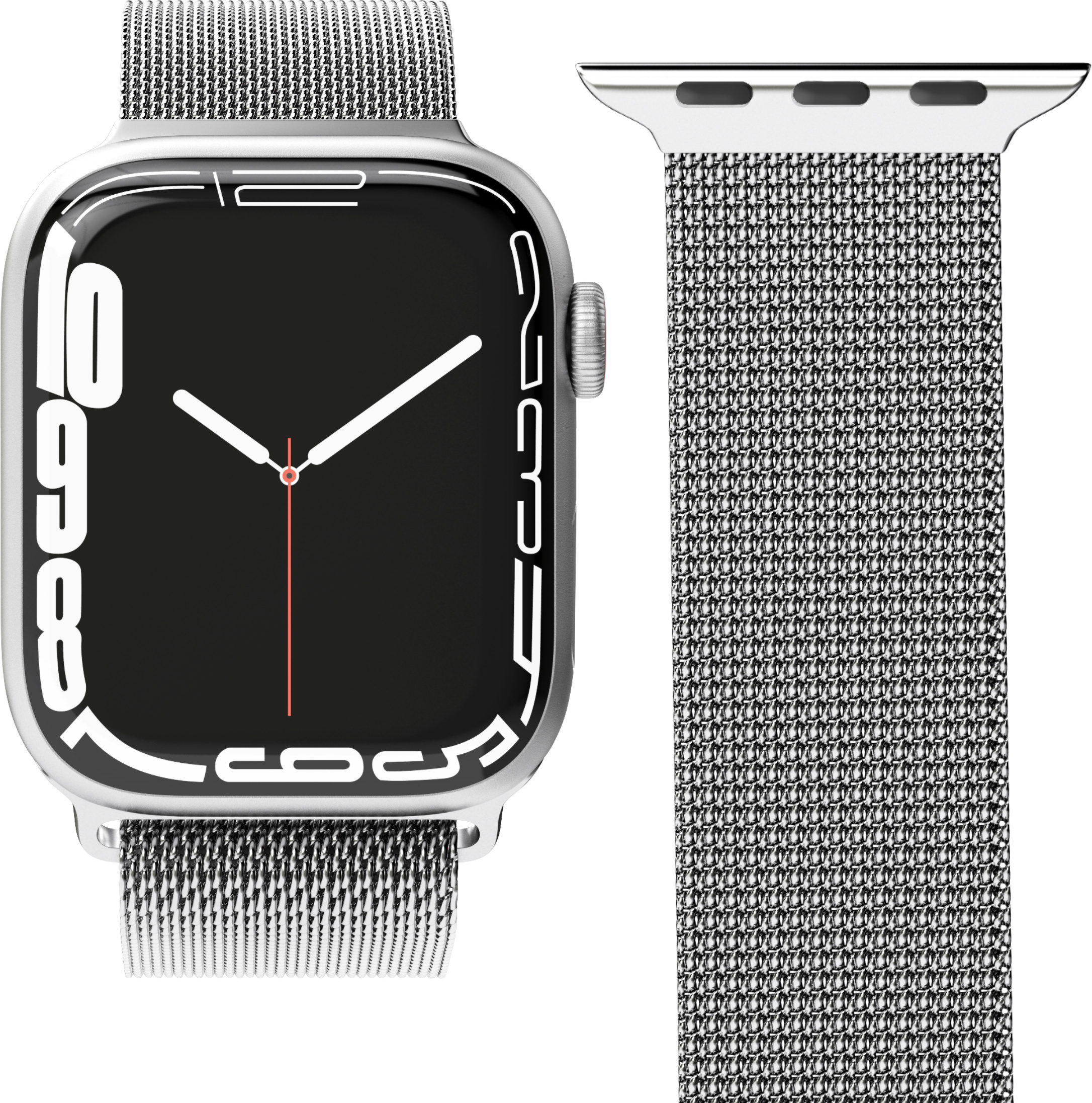 Vonmählen Milanese Loop, Apple Watch 42/44/45/49, hõbedane
