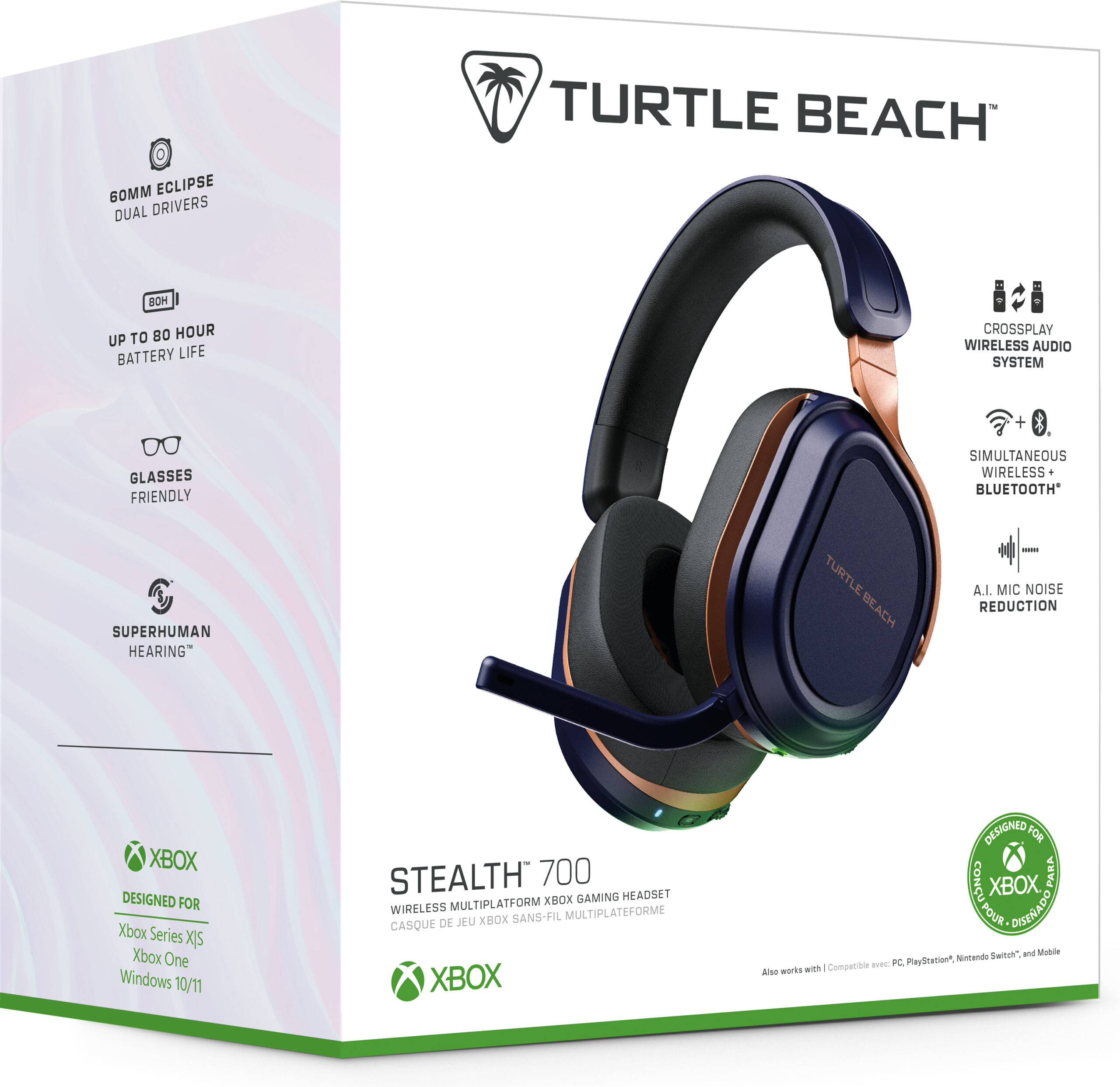 Turtle Beach Stealth 700 juhtmevaba mängupeakomplekt, sinine, Xbox