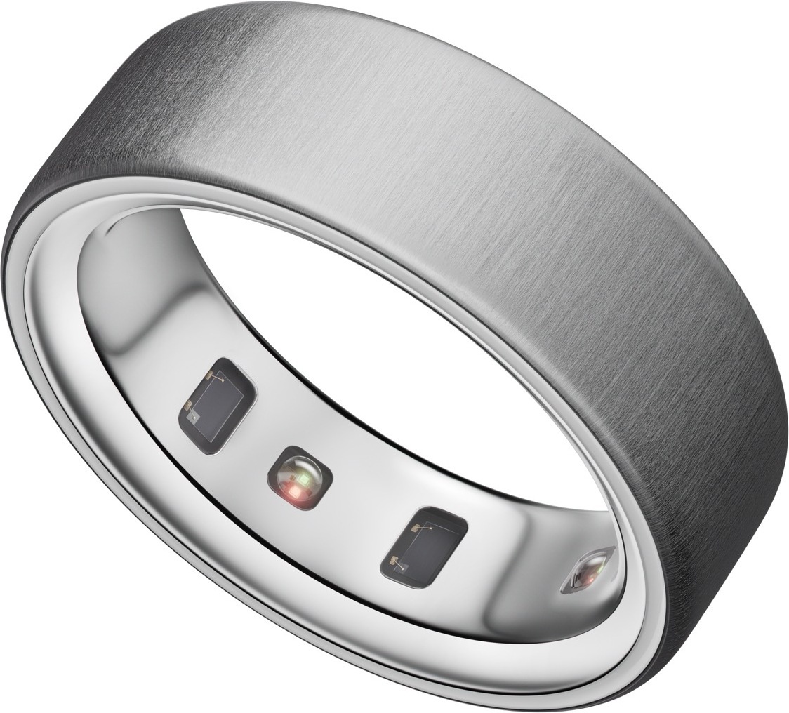 Oura Ring 4 nutikas sõrmus, harjatud hõbe, suurus 14