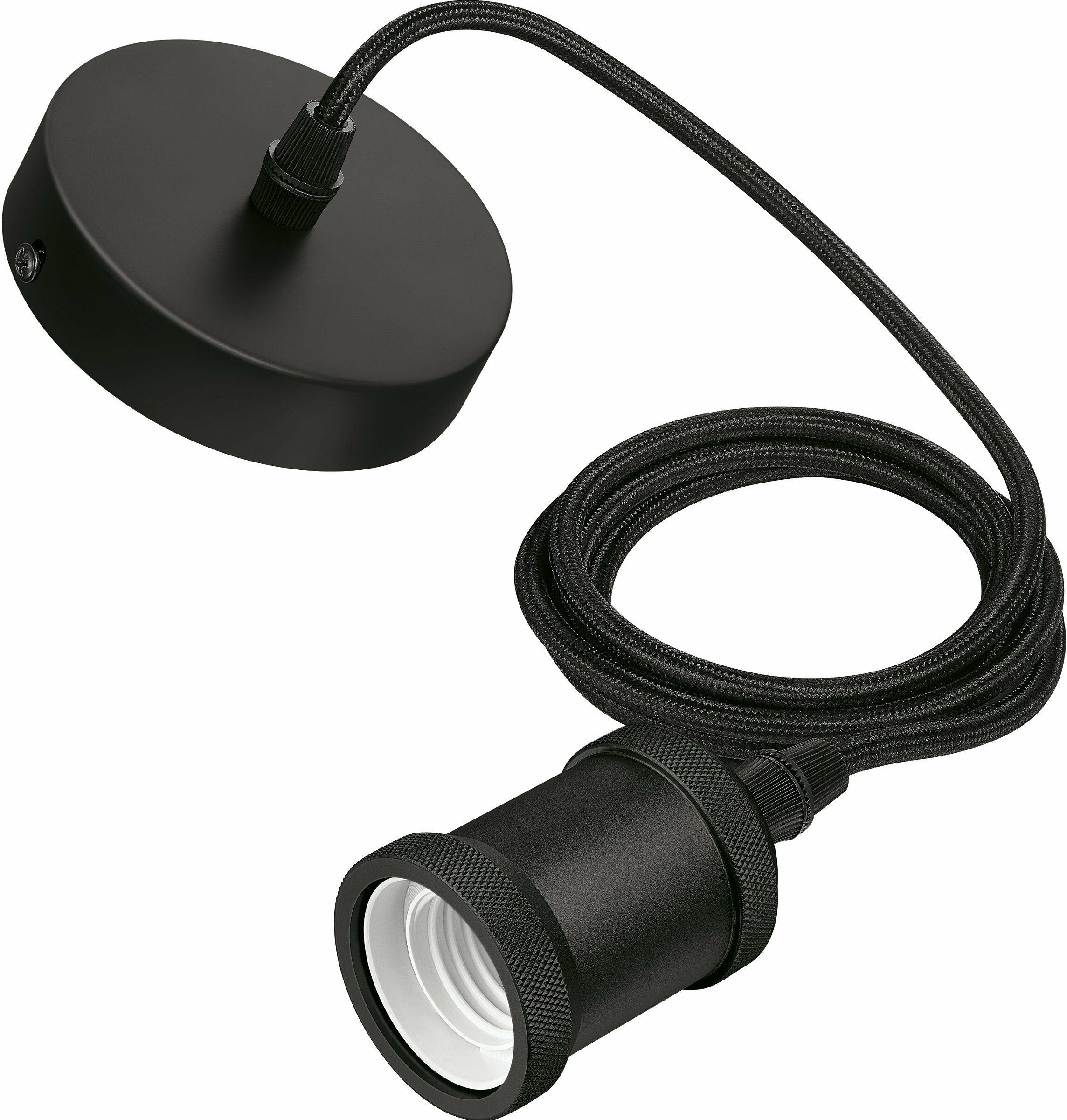 Philipsi Modern Cordi rippvalgusti juhe, must, E27