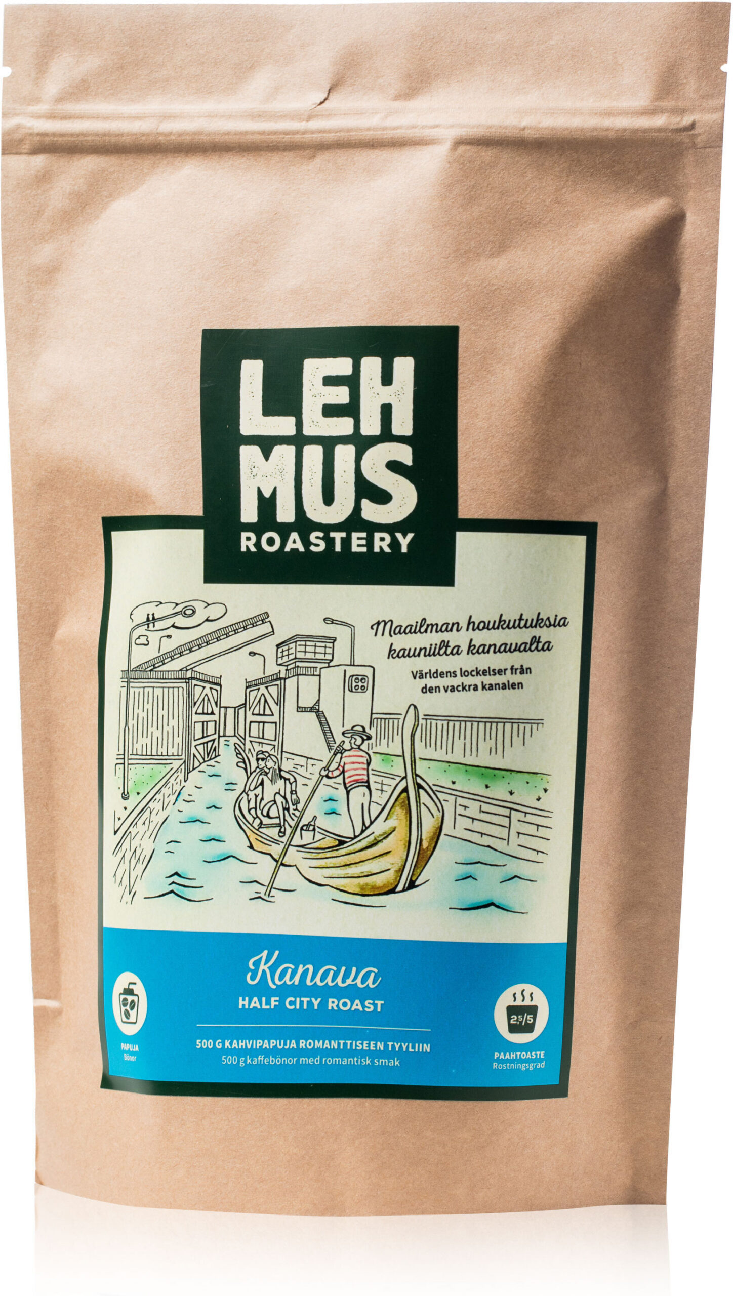 Lehmus Roastery Kanava jahvatatud kohv, 500 g