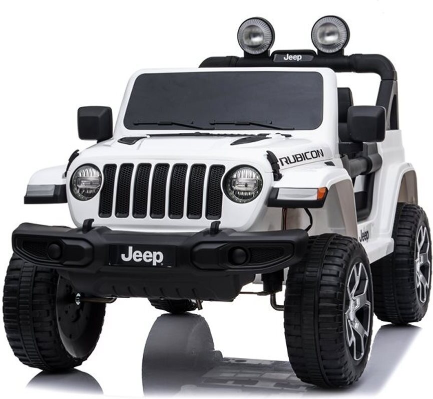 Jeep Wrangler Rubicon 12V laste elektriauto, valge