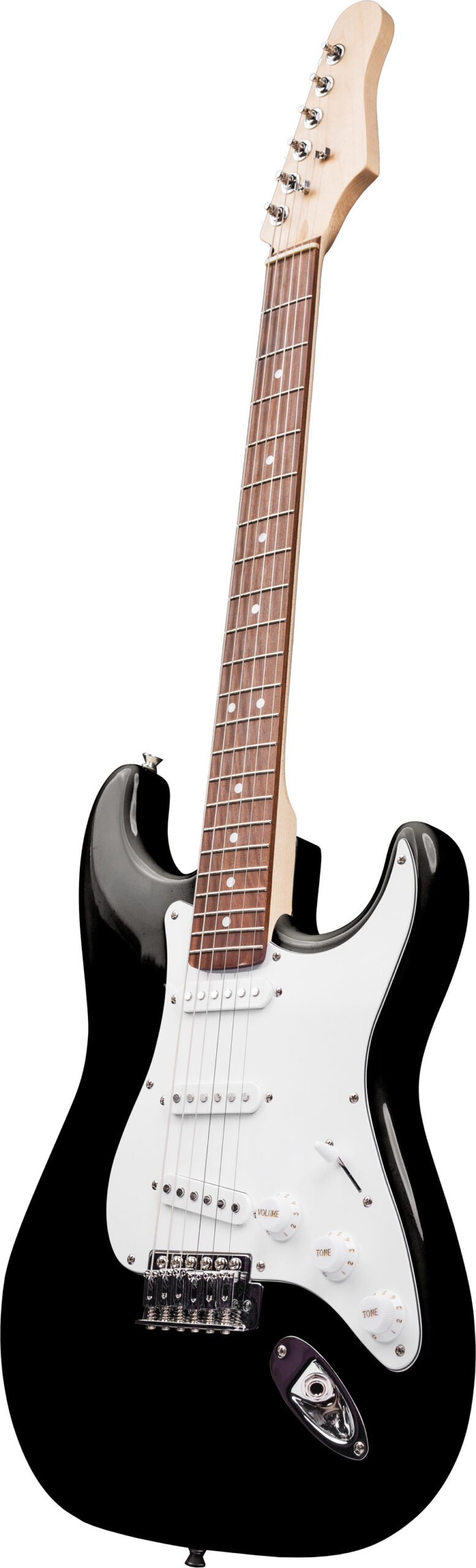 Kisai ST6 Standard elektrikitarr, must