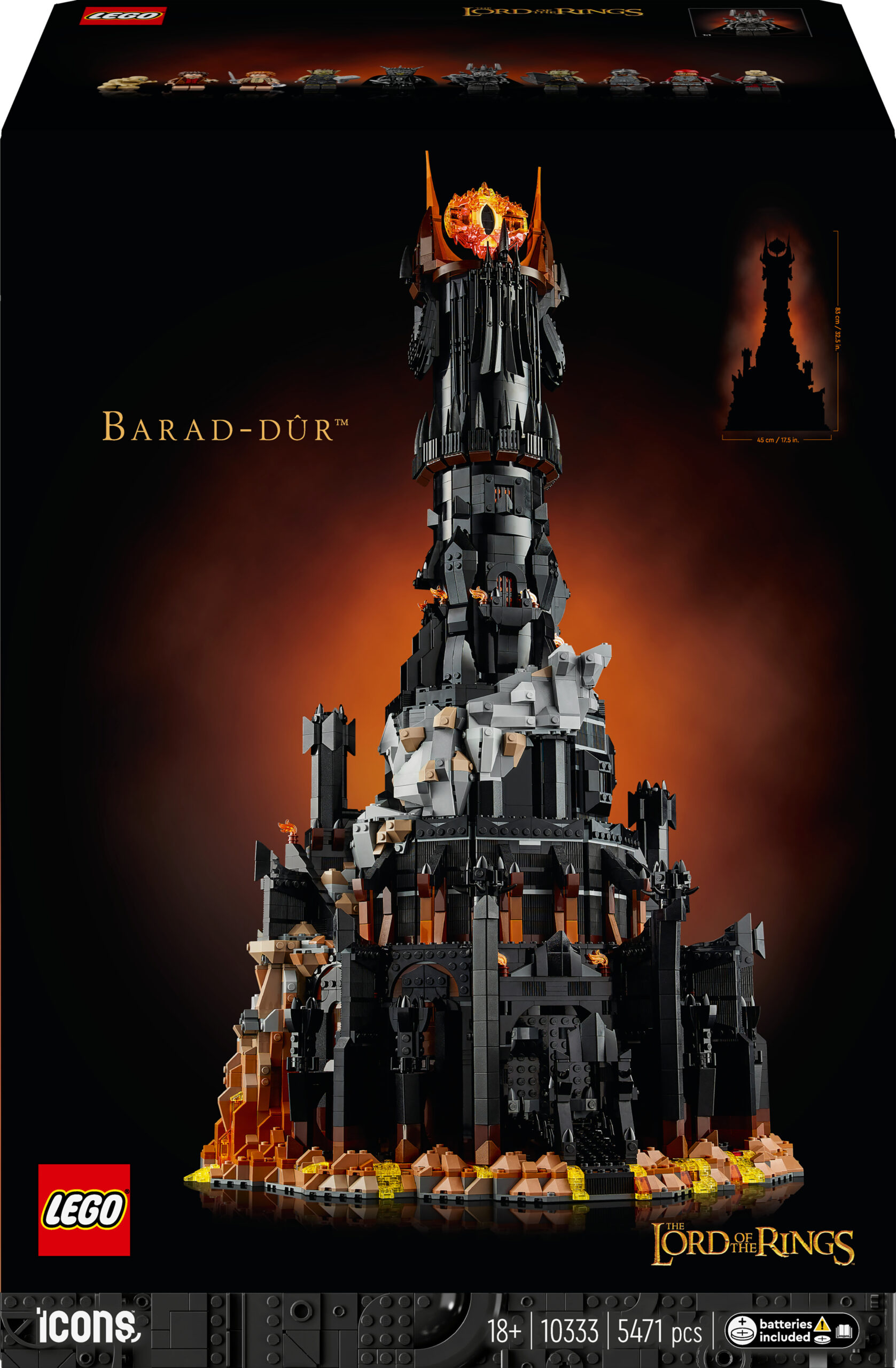 LEGO Icons 10333 – Sõrmuste isand: Barad-dûr