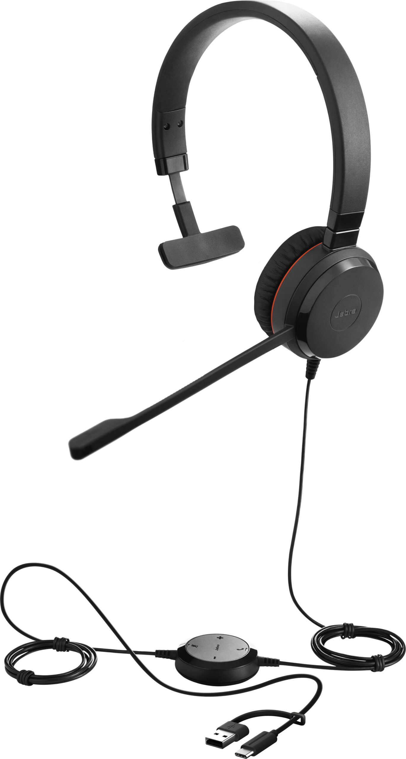 Jabra Evolve 30 II peakomplekt, Mono UC, USB-C/-A