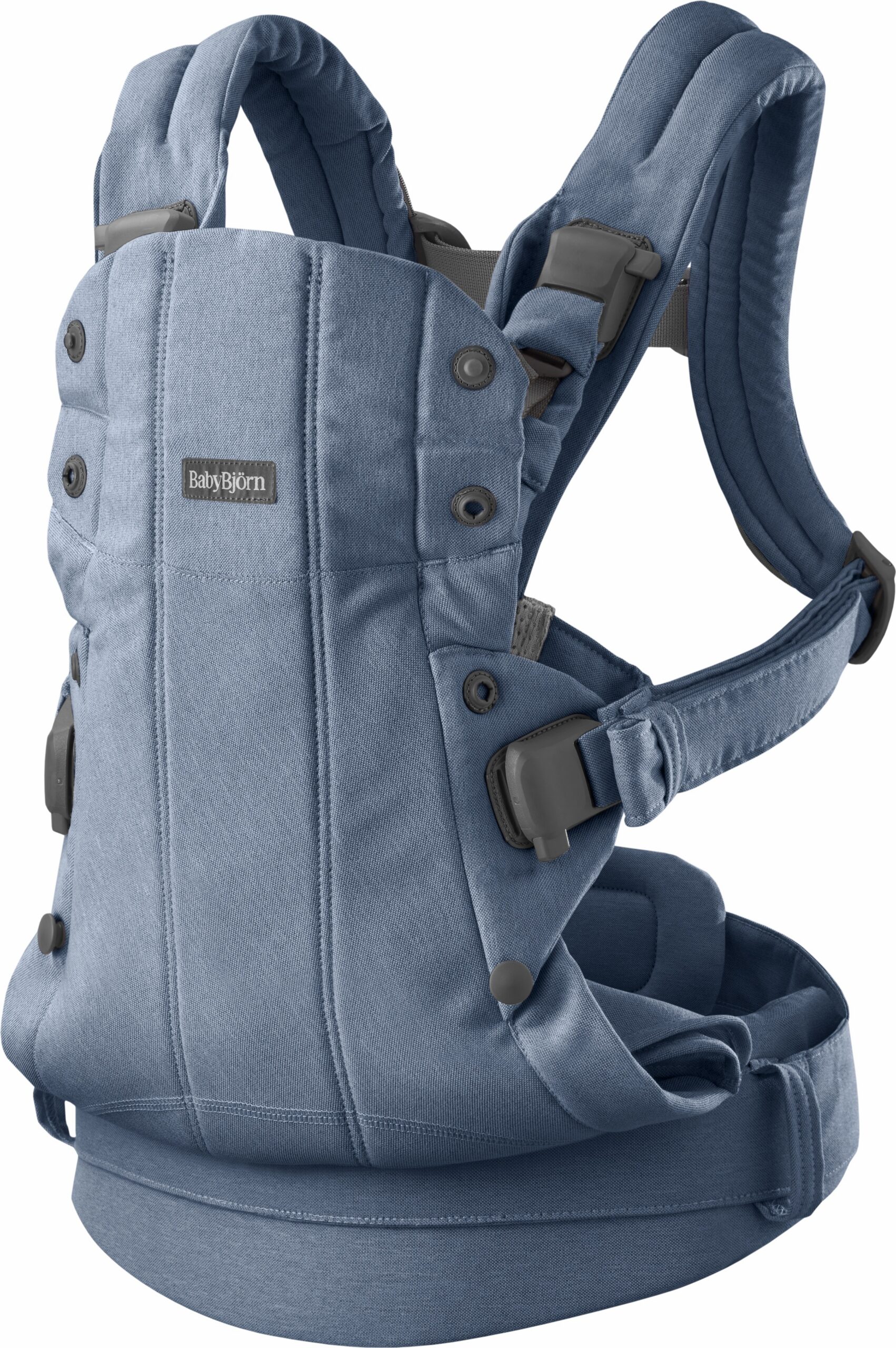 BabyBjörn Harmony Woven Mélange kandekott, sinine