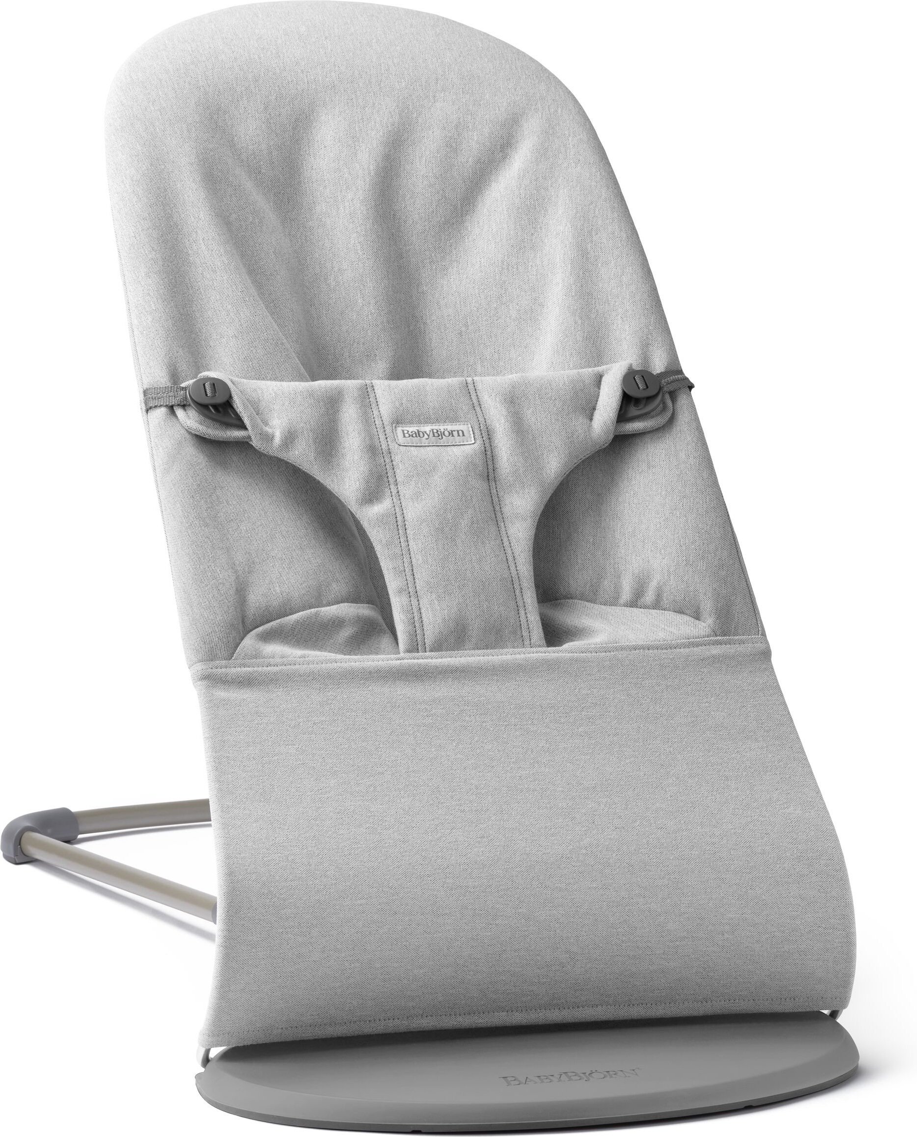 BabyBjörn Bouncer Bliss Woven Mélange lapsehoidja, helehall