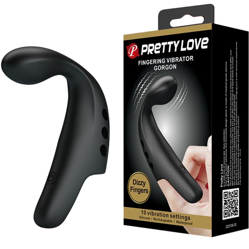 BLACK GORGON VIBRATOR THIMBLE