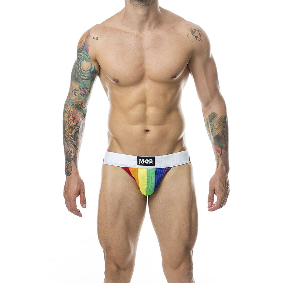 CLASSIC JOCK STRIPE RAINBOW SIZE XL