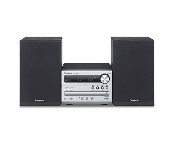Panasonic SC-PM250 mikrosüsteem, hõbedane/must