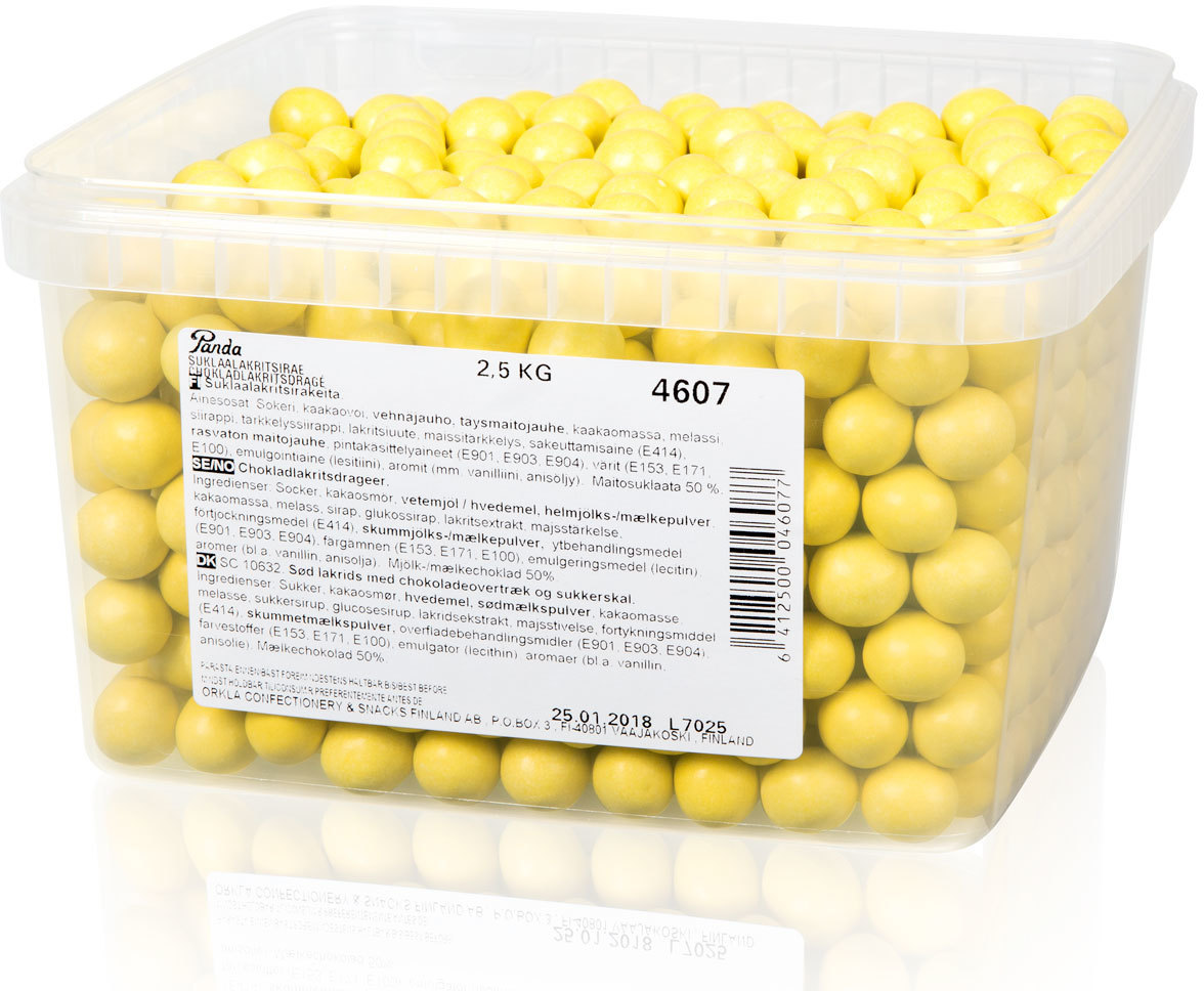 Panda šokolaadi-lagritsa lahtised kommid, 2,5 kg