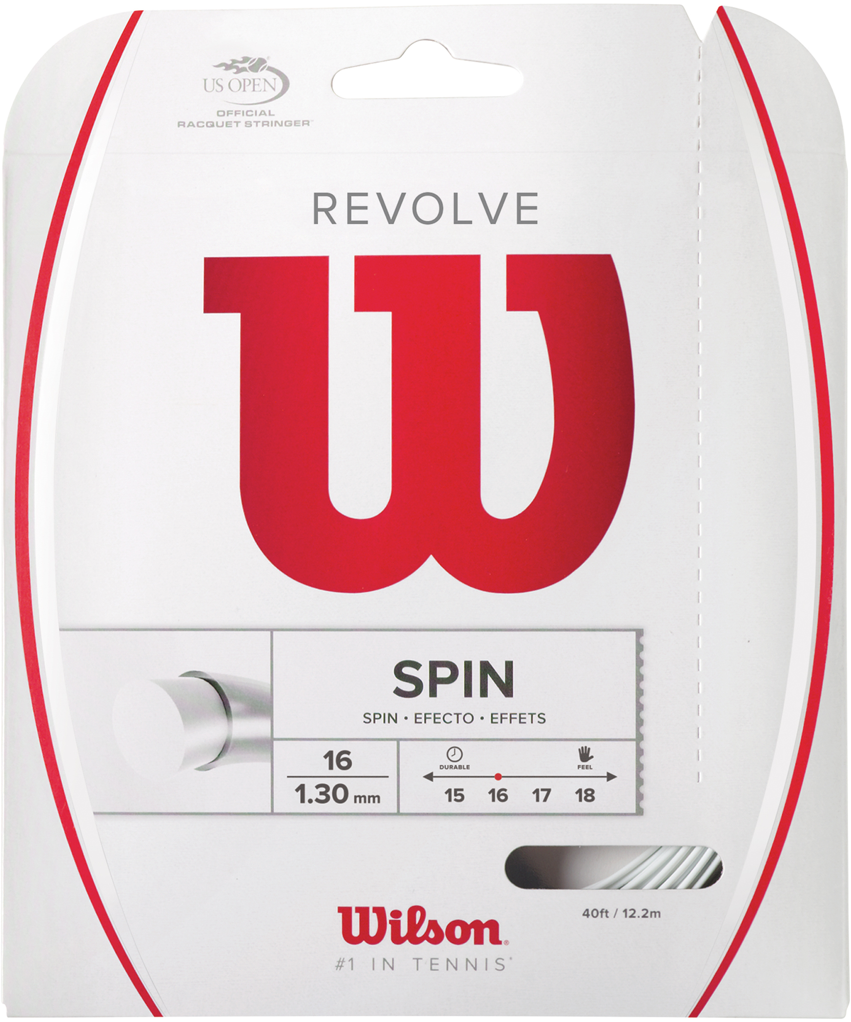 Wilson Revolve nöör, valge, 16/1,30 mm