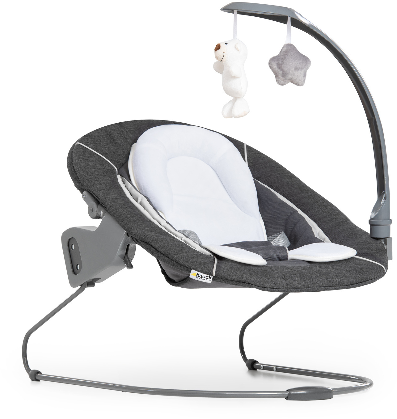 Hauck Alpha Bouncer Deluxe lapsevankri ja söögitooli iste, melange hall