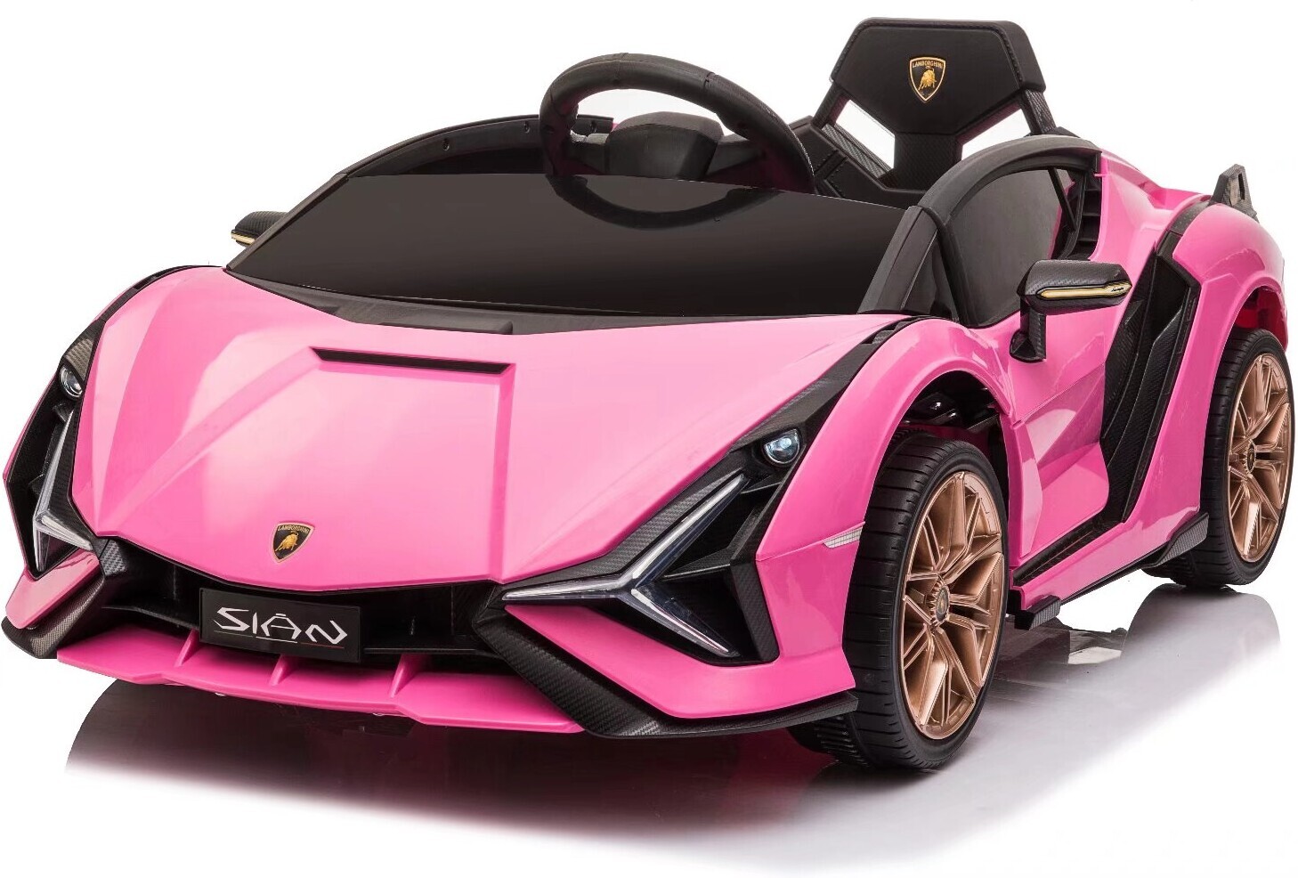 Lamborghini Sian 12V laste elektriauto, roosa