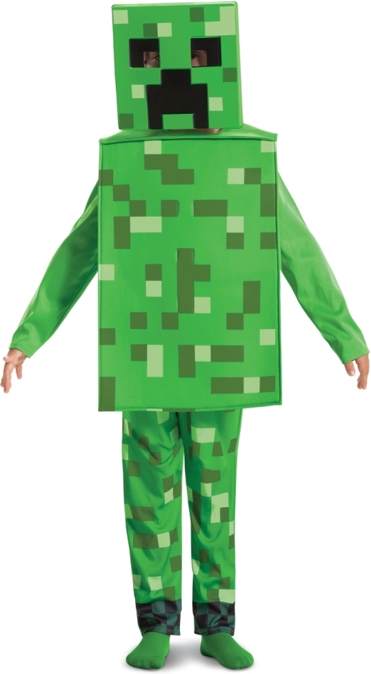 Minecrafti creeperi uhke kostüüm, 7-8 aastat, 127-136 cm