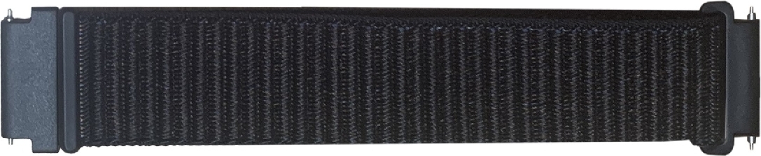 Laineline nailonrihm, 22 mm nutikelladele ja spordikelladele, must