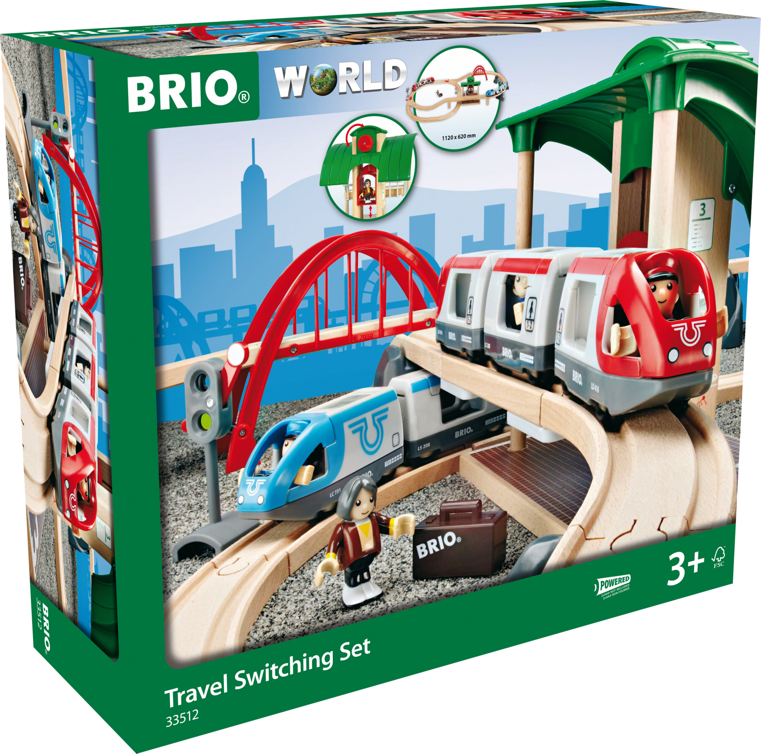 BRIO Railway 33512 Train changing wheel set