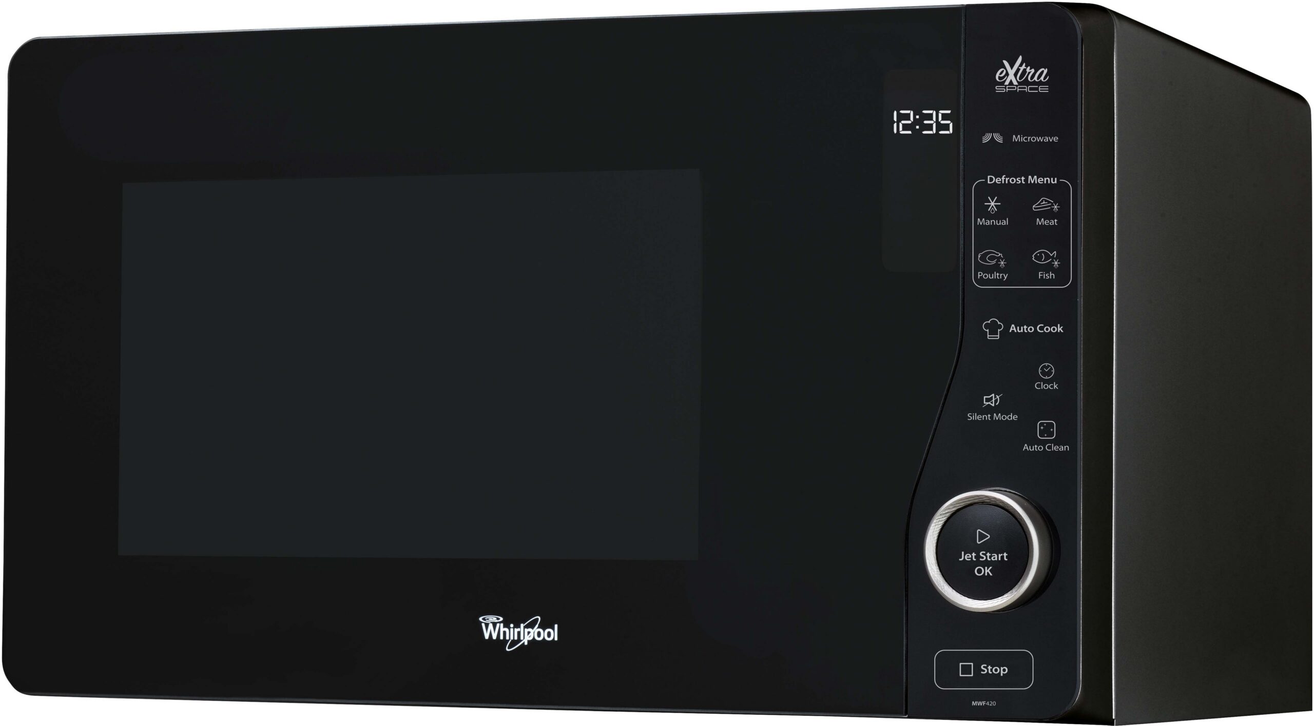 Whirlpool MWF 420 BL mikrolaineahi, must