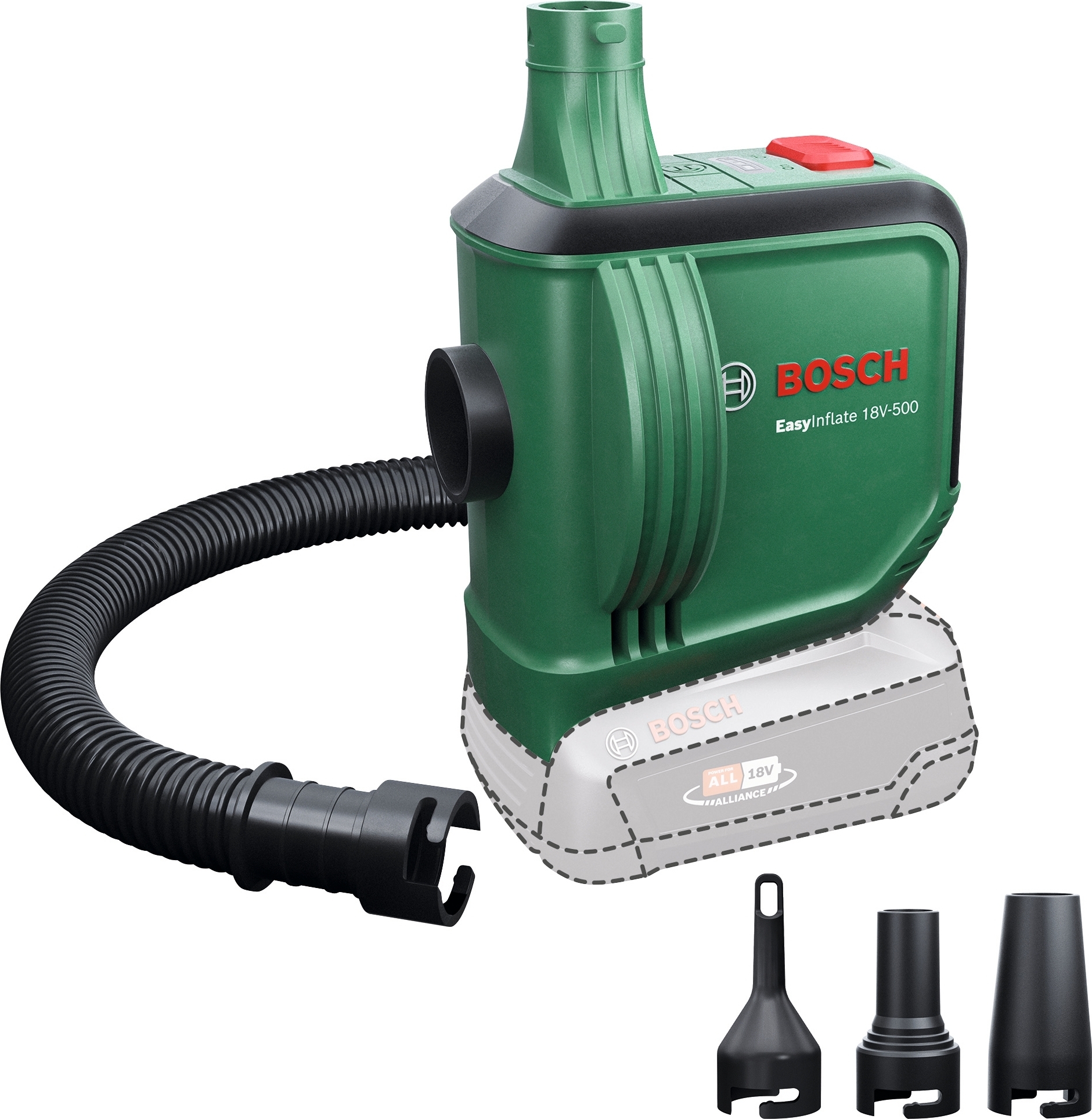Bosch EasyInflate 18V-500 akupump, Solo