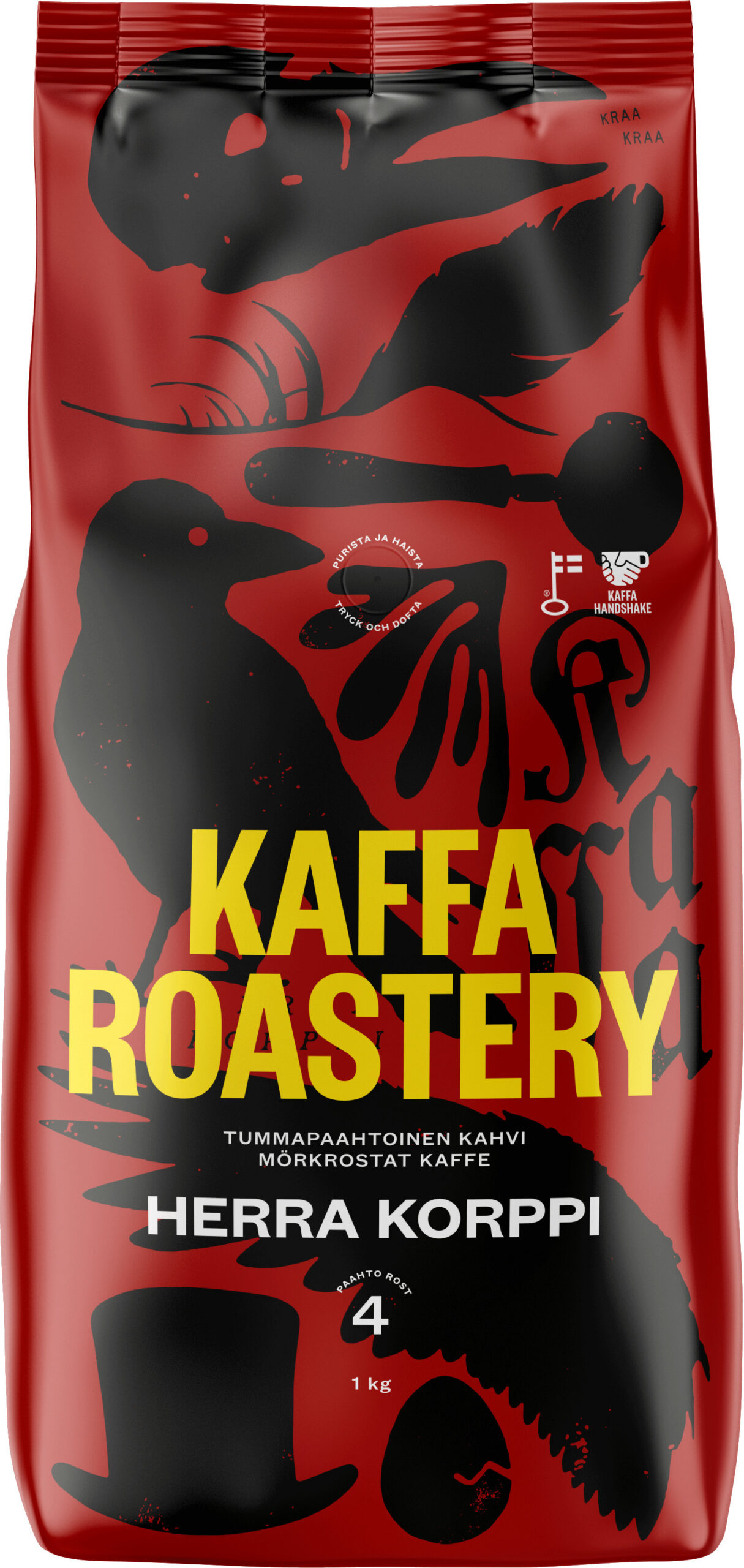 Kaffa Roastery Herra Korppi kohvioad, 1 kg