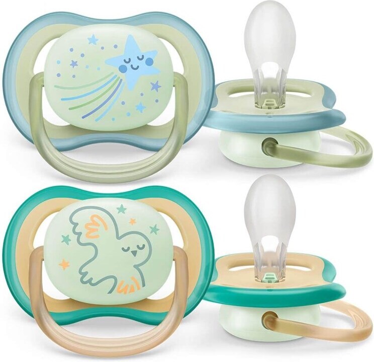 Philips Avent SCF376/18 Ultra Air öised lutid 0-6 kuud, 2 tk, linnuke