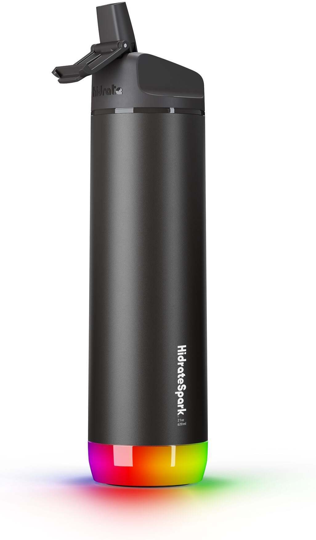 HidrateSpark PRO Straw nutikas joogipudel, 0,62 L, must