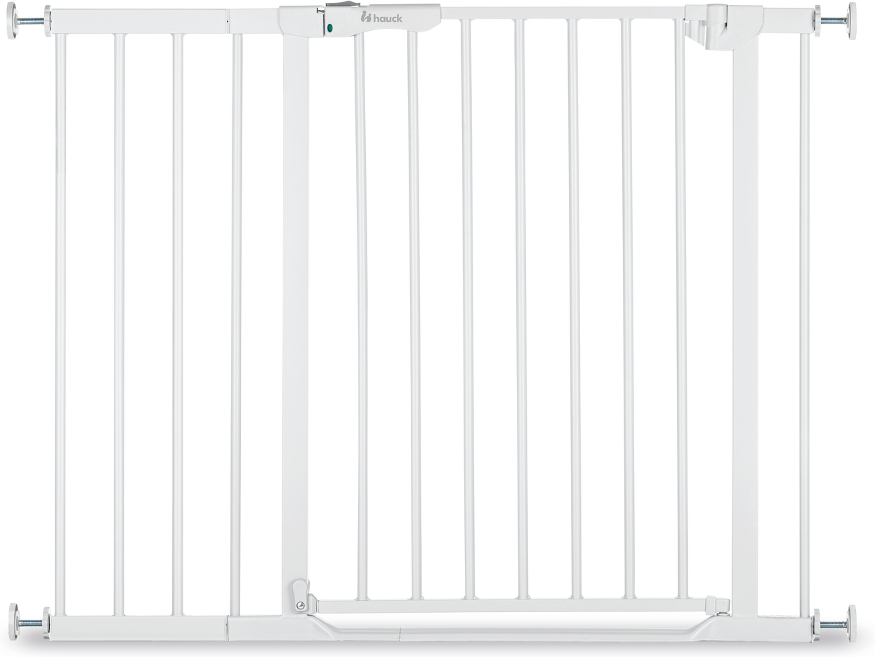 Hauck Clear Step Autoclose 2 turvavärav, 75–80 cm, valge + 21 cm pikendusdetail