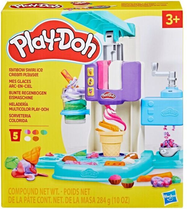 Play-Doh Rainbow Twist jäätise mängukomplekt