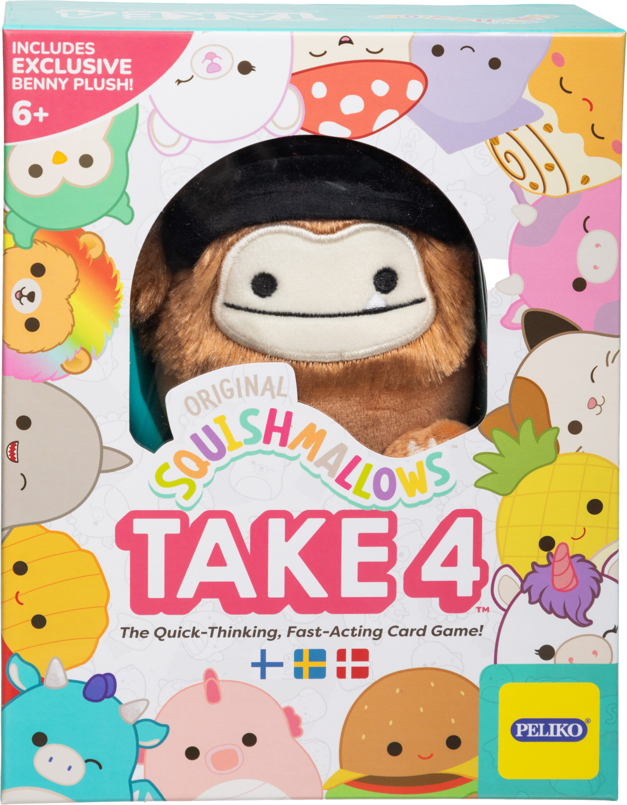 Peliko originaalsed Squishmallows Take 4 kaardimäng
