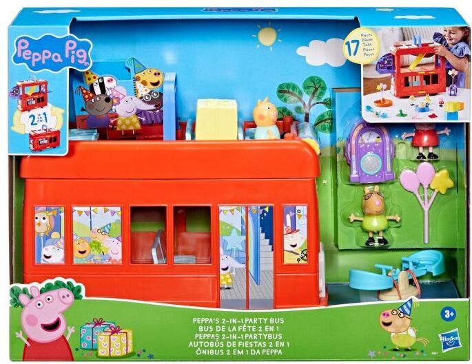 Peppa Pig 2-ühes peobussi mängukomplekt