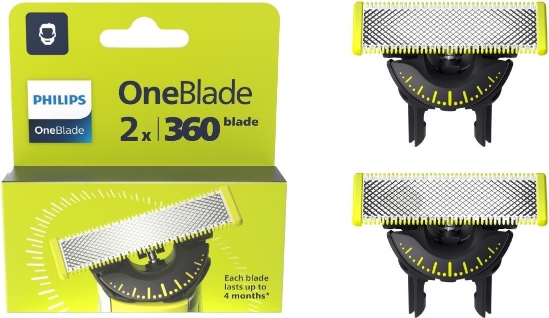Philips OneBlade QP420/50 360 vahetusterad, 2 tk.