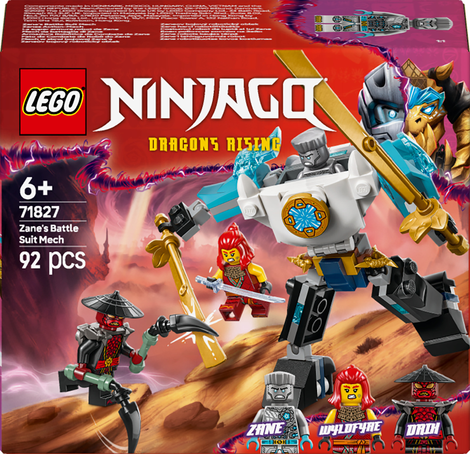 LEGO Ninjago 71827 – Zane'i lahinguülikonna robot