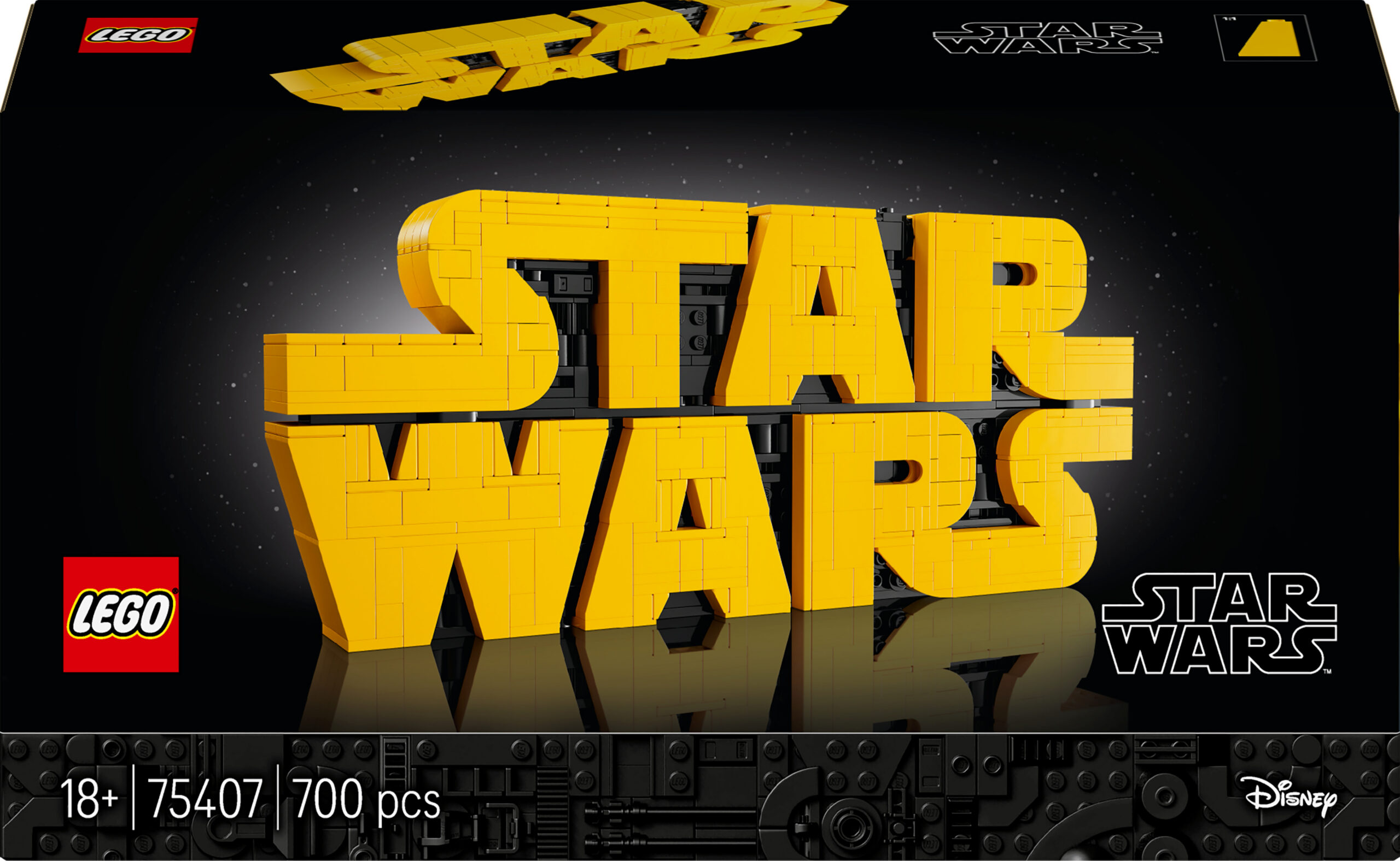 LEGO Star Wars 75407 Klotsidest ehitatud Star Warsi logo