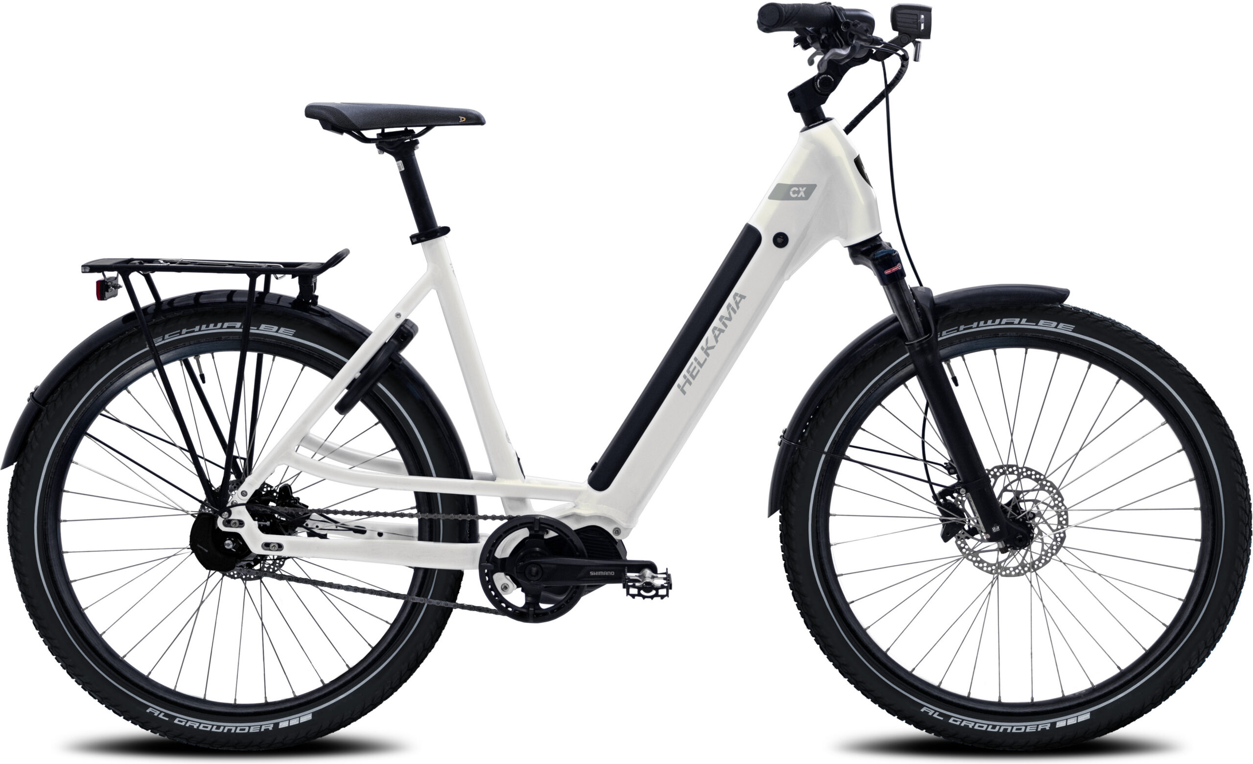 Helkama CX elektriratas, 50 cm, 5-käiguline, pärlvalge